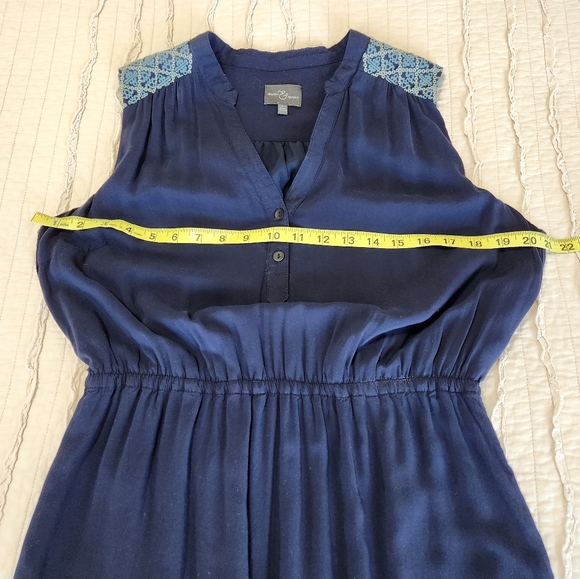 Market & Spruce Women's Modified A-Line Causal Knee Length Elastic Waist Dress - Picture 7 of 8